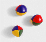 colorful balls to juggle